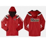 NFL St. Louis Rams dust coat trench coat windbreaker 14