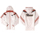 NFL St. Louis Rams dust coat trench coat windbreaker 15