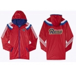 NFL St. Louis Rams dust coat trench coat windbreaker 16