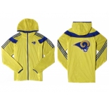 NFL St. Louis Rams dust coat trench coat windbreaker 2