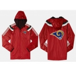 NFL St. Louis Rams dust coat trench coat windbreaker 3