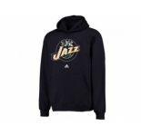 Adidas Utah Jazz Logo Pullover Navy Hoodie Sweatshirt