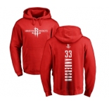 NBA Nike Houston Rockets #33 Ryan Anderson Red Backer Pullover Hoodie
