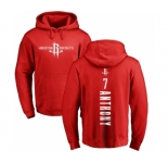 NBA Nike Houston Rockets #7 Carmelo Anthony Red Backer Pullover Hoodie