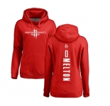 NBA Women's Nike Houston Rockets #0 De'Anthony Melton Red Backer Pullover Hoodie
