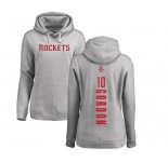 NBA Women's Nike Houston Rockets #10 Eric Gordon Ash Backer Pullover Hoodie