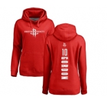 NBA Women's Nike Houston Rockets #10 Eric Gordon Red Backer Pullover Hoodie