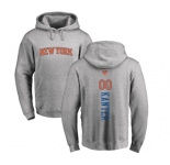 NBA Nike New York Knicks #00 Enes Kanter Ash Backer Pullover Hoodie