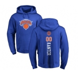 NBA Nike New York Knicks #00 Enes Kanter Royal Blue Backer Pullover Hoodie