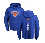 NBA Nike New York Knicks #1 Emmanuel Mudiay Royal Blue Backer Pullover Hoodie