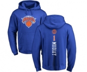NBA Nike New York Knicks #1 Emmanuel Mudiay Royal Blue Backer Pullover Hoodie