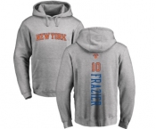 NBA Nike New York Knicks #10 Walt Frazier Ash Backer Pullover Hoodie