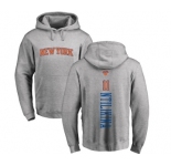 NBA Nike New York Knicks #11 Frank Ntilikina Ash Backer Pullover Hoodie