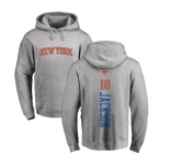 NBA Nike New York Knicks #18 Phil Jackson Ash Backer Pullover Hoodie