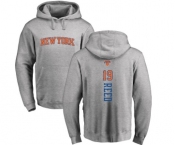 NBA Nike New York Knicks #19 Willis Reed Ash Backer Pullover Hoodie