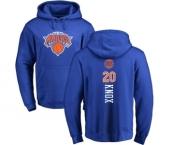 NBA Nike New York Knicks #20 Kevin Knox Royal Blue Backer Pullover Hoodie