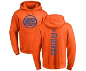 NBA Nike New York Knicks #23 Trey Burke Orange One Color Backer Pullover Hoodie