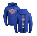 NBA Nike New York Knicks #26 Mitchell Robinson Royal Blue Backer Pullover Hoodie