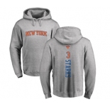 NBA Nike New York Knicks #3 John Starks Ash Backer Pullover Hoodie