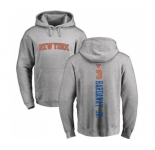 NBA Nike New York Knicks #3 Tim Hardaway Jr. Ash Backer Pullover Hoodie