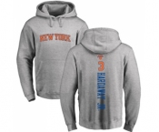 NBA Nike New York Knicks #3 Tim Hardaway Jr. Ash Backer Pullover Hoodie