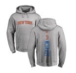 NBA Nike New York Knicks #3 Tracy McGrady Ash Backer Pullover Hoodie