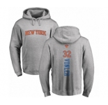 NBA Nike New York Knicks #32 Noah Vonleh Ash Backer Pullover Hoodie