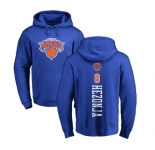 NBA Nike New York Knicks #8 Mario Hezonja Royal Blue Backer Pullover Hoodie