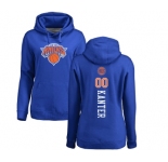 NBA Women's Nike New York Knicks #00 Enes Kanter Royal Blue Backer Pullover Hoodie