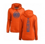 NBA Women's Nike New York Knicks #21 Damyean Dotson Orange One Color Backer Pullover Hoodie
