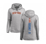 NBA Women's Nike New York Knicks #3 Tim Hardaway Jr. Ash Backer Pullover Hoodie