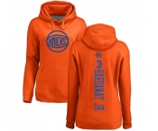 NBA Women's Nike New York Knicks #3 Tim Hardaway Jr. Orange One Color Backer Pullover Hoodie