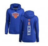 NBA Women's Nike New York Knicks #8 Mario Hezonja Royal Blue Backer Pullover Hoodie
