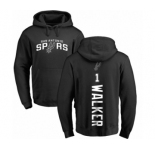 NBA Nike San Antonio Spurs #1 Lonnie Walker Black Backer Pullover Hoodie