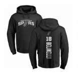 NBA Nike San Antonio Spurs #18 Marco Belinelli Black Backer Pullover Hoodie