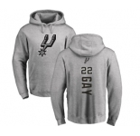 NBA Nike San Antonio Spurs #22 Rudy Gay Ash Backer Pullover Hoodie