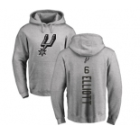 NBA Nike San Antonio Spurs #6 Sean Elliott Ash Backer Pullover Hoodie