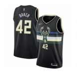 Youth Milwaukee Bucks #42 Vin Baker Swingman Black Finished Basketball Jersey - Statement Edition