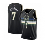 Youth Milwaukee Bucks #7 Ersan Ilyasova Swingman Black Finished Basketball Jersey - Statement Edition