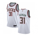 Youth Nike Milwaukee Bucks #31 John Henson Swingman White Fashion Hardwood Classics NBA Jersey