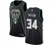Youth Nike Milwaukee Bucks #34 Ray Allen Swingman Black Alternate NBA Jersey - Statement Edition