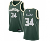 Youth Nike Milwaukee Bucks #34 Ray Allen Swingman Green Road NBA Jersey - Icon Edition
