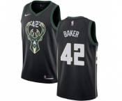 Youth Nike Milwaukee Bucks #42 Vin Baker Swingman Black Alternate NBA Jersey - Statement Edition