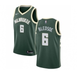 Youth Nike Milwaukee Bucks #6 Eric Bledsoe Swingman Green Road NBA Jersey - Icon Edition