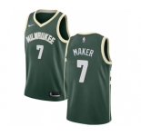 Youth Nike Milwaukee Bucks #7 Thon Maker Swingman Green Road NBA Jersey - Icon Edition