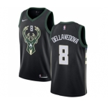 Youth Nike Milwaukee Bucks #8 Matthew Dellavedova Swingman Black Alternate NBA Jersey - Statement Edition