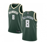 Youth Nike Milwaukee Bucks #8 Matthew Dellavedova Swingman Green Road NBA Jersey - Icon Edition
