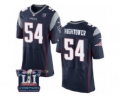Men's Nike New England Patriots #54 Dont'a Hightower Elite Navy Blue Team Color Super Bowl LI Champions NFL Jersey