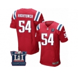 Men's Nike New England Patriots #54 Dont'a Hightower Elite Red Alternate Super Bowl LI Champions NFL Jersey