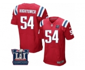 Men's Nike New England Patriots #54 Dont'a Hightower Elite Red Alternate Super Bowl LI Champions NFL Jersey